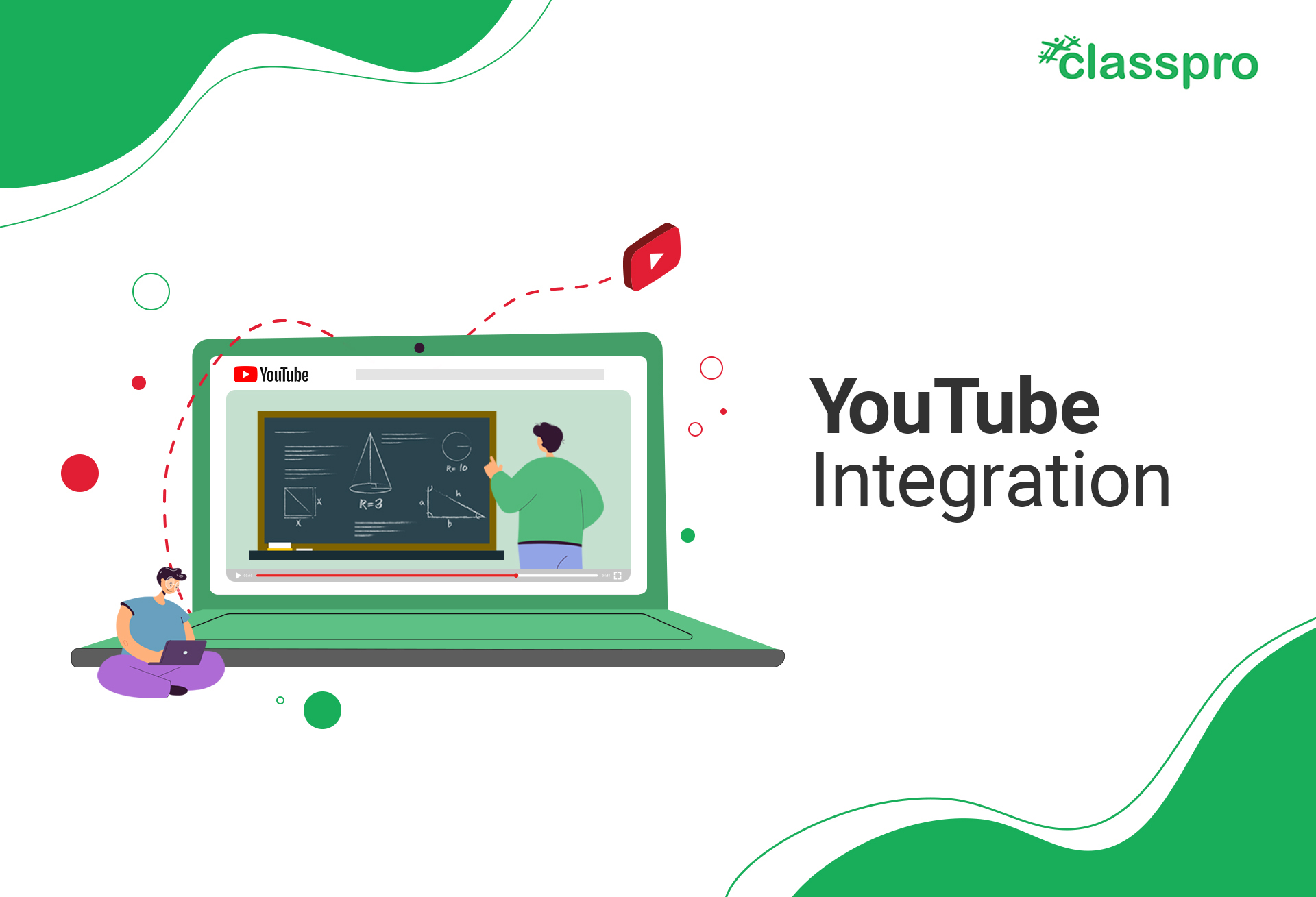Youtube Integration: Share Youtube Videos easily with Students