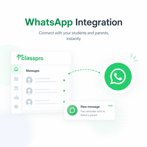 Whatsapp integration for classpro